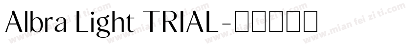 Albra Light TRIAL字体转换
